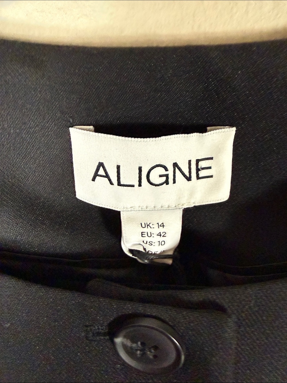 ALIGNE Daphne Waisted Blazer in Black - Picture 8 of 11